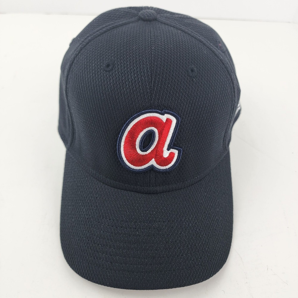 Atlanta Braves Polo Style Cap Medium/Large Hat RETRO MLB PATCH/LOGO‎ Genuine